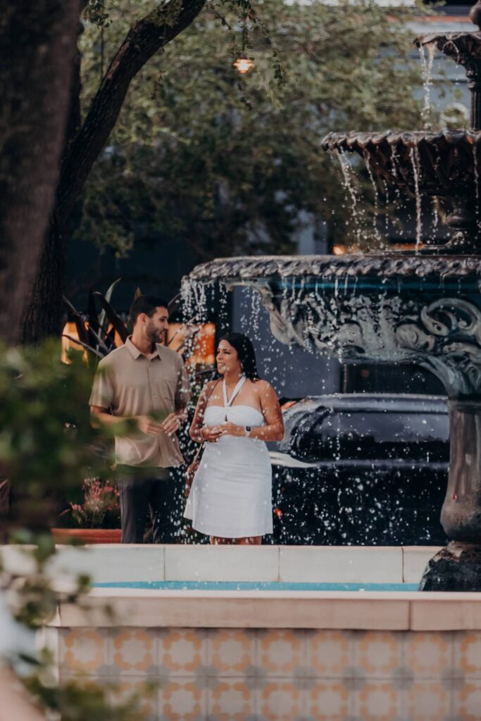 hyde park village downtown tampa surprise proposal engagement session