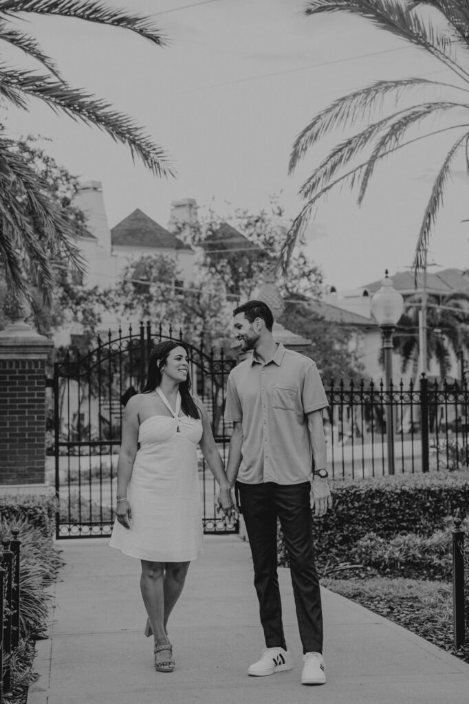 hyde park village downtown tampa surprise proposal engagement session