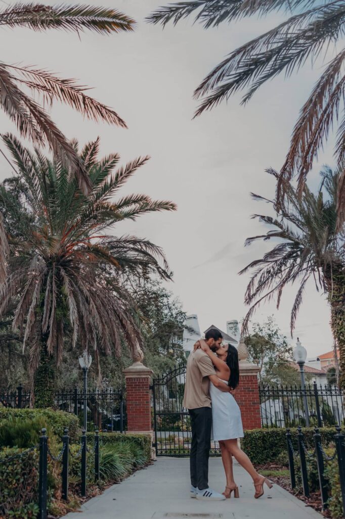 hyde park village downtown tampa surprise proposal engagement session