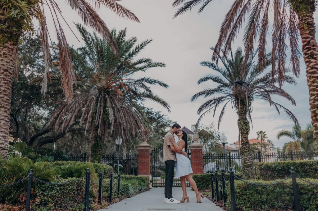 hyde park village downtown tampa surprise proposal engagement session