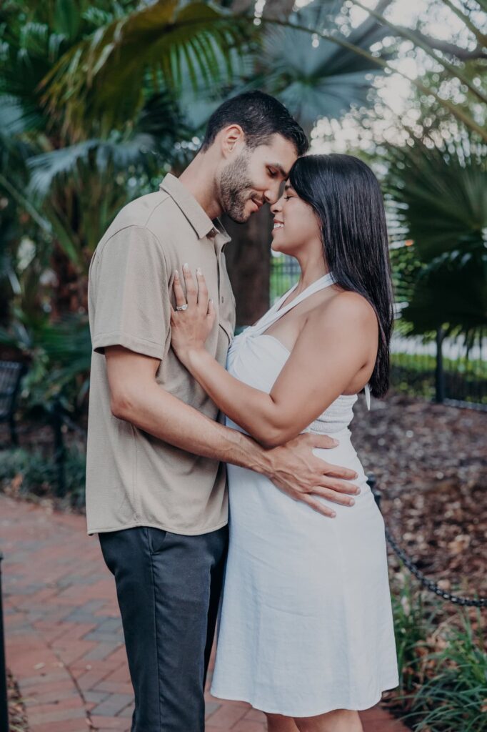 hyde park village downtown tampa surprise proposal engagement session