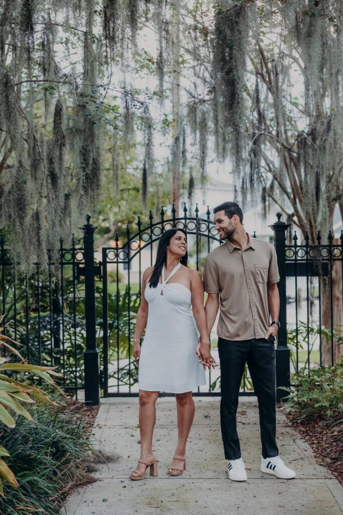 hyde park village downtown tampa surprise proposal engagement session