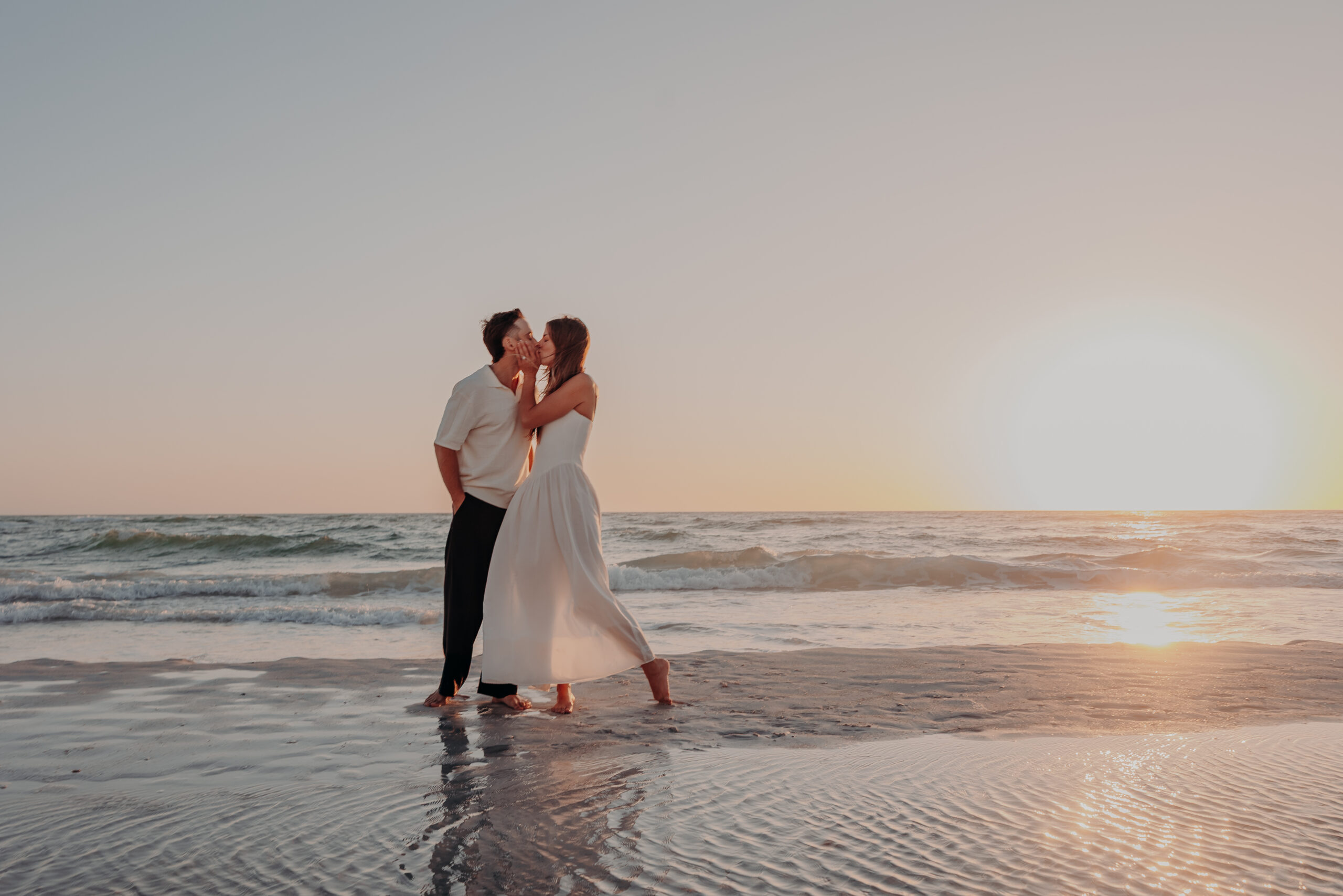 Golden hour family session Siesta Key Beach Sarasota photographer