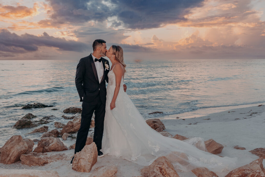 Emily and Jorge at Lido Beach Resort wedding — Sarasota wedding photographer Angela Moon Photography