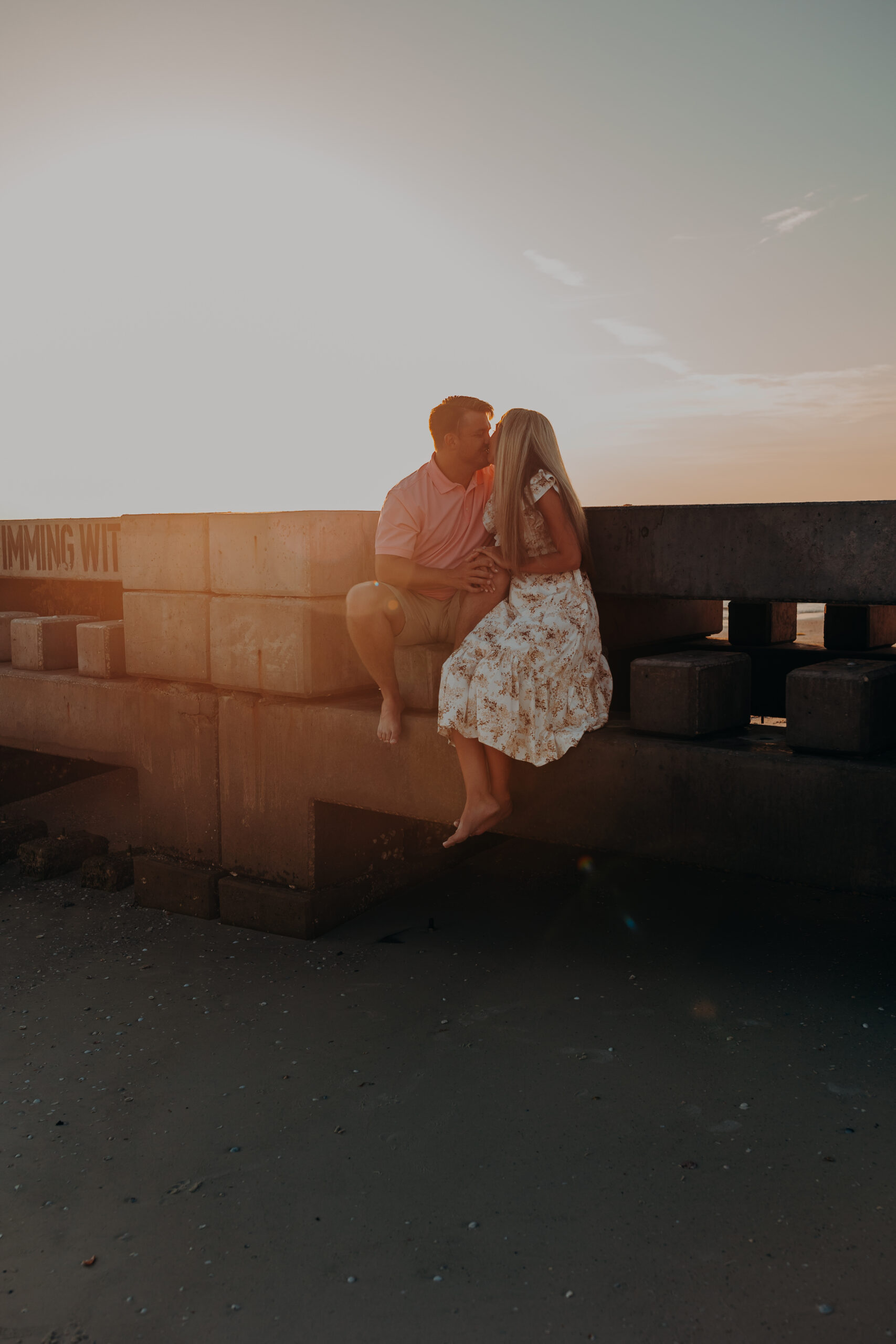 Cortez Beach Bradenton FL engagement session photographer Angela Moon Photography