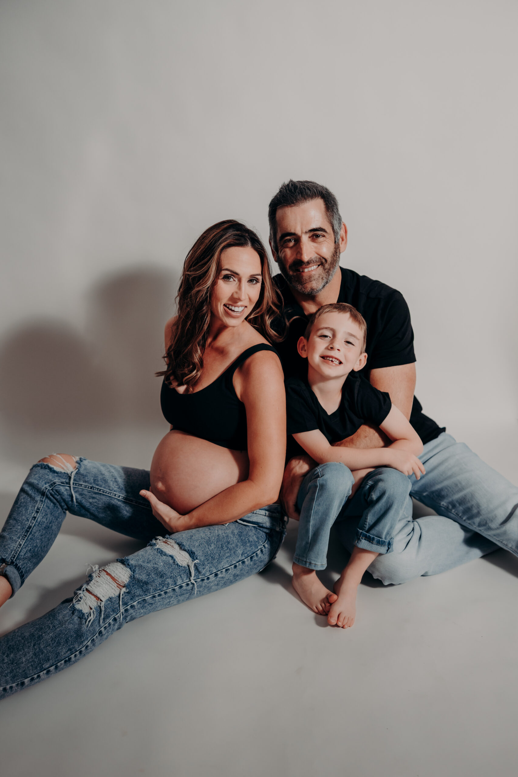 Studio maternity photographer Sarasota FL moody Angela Moon Photography