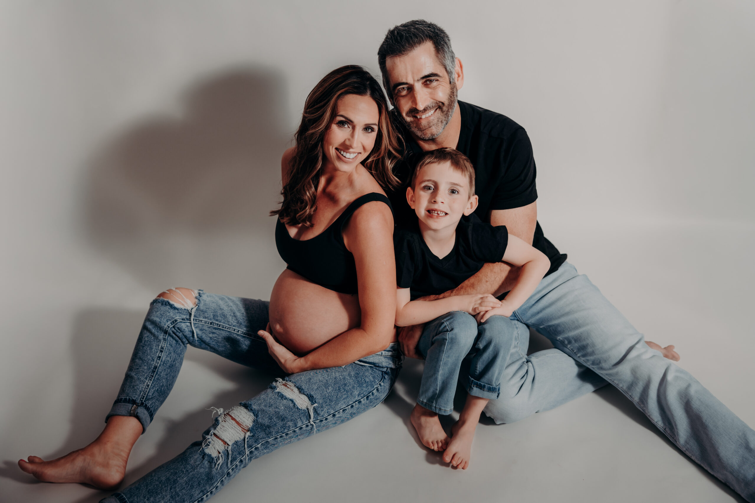 Studio maternity photographer Sarasota FL moody Angela Moon Photography