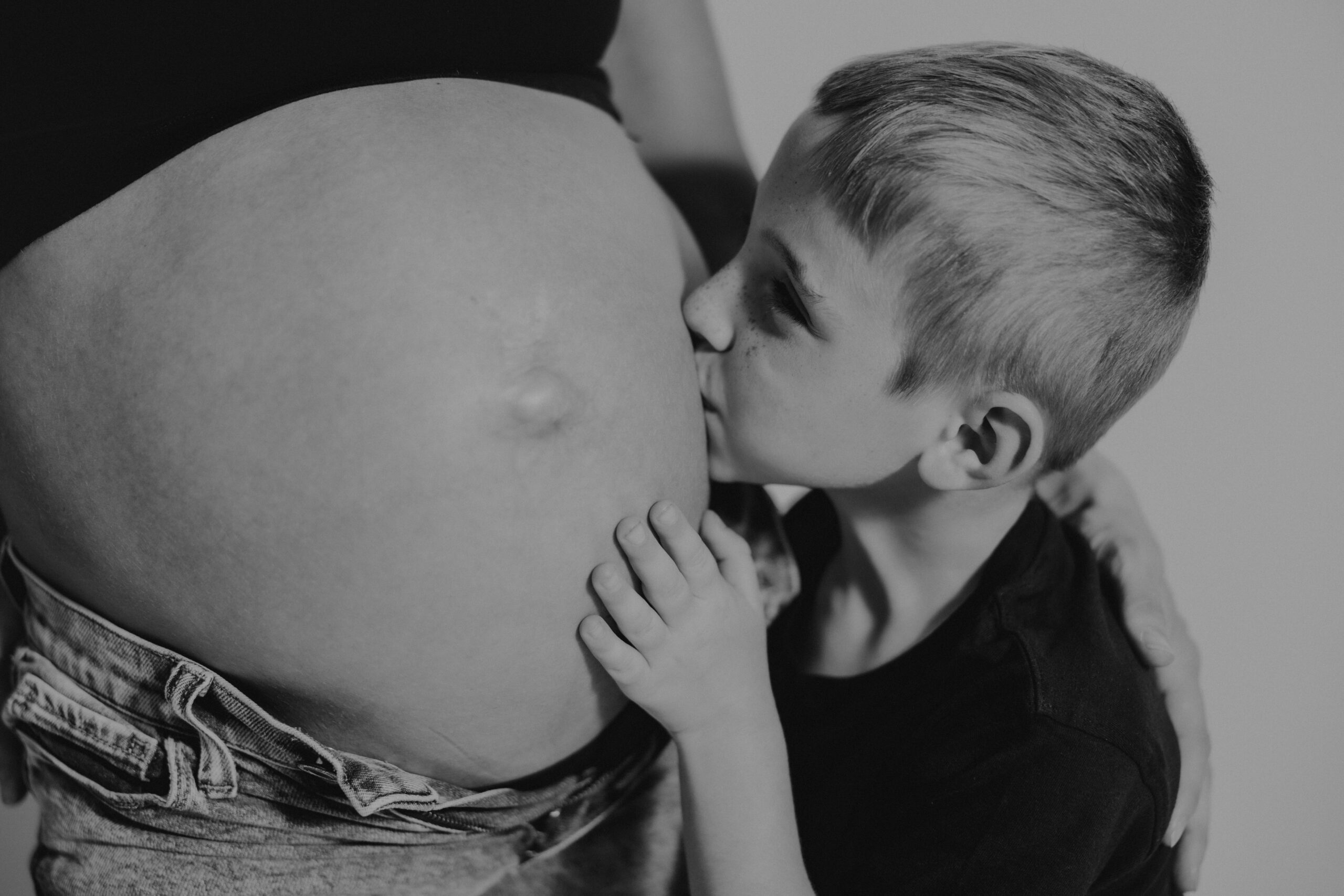 Studio maternity photographer Sarasota FL moody Angela Moon Photography