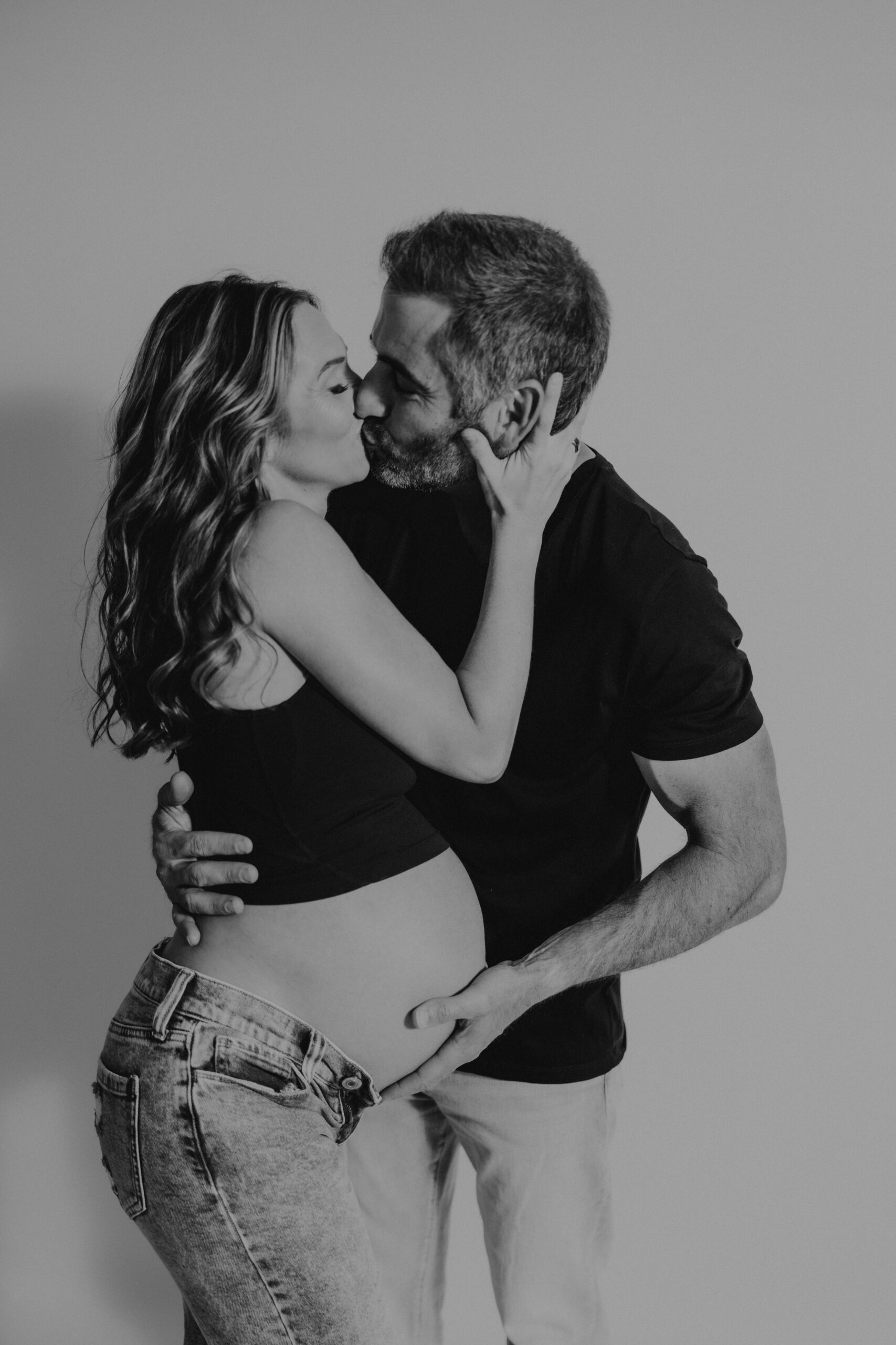 Studio maternity photographer Sarasota FL moody Angela Moon Photography