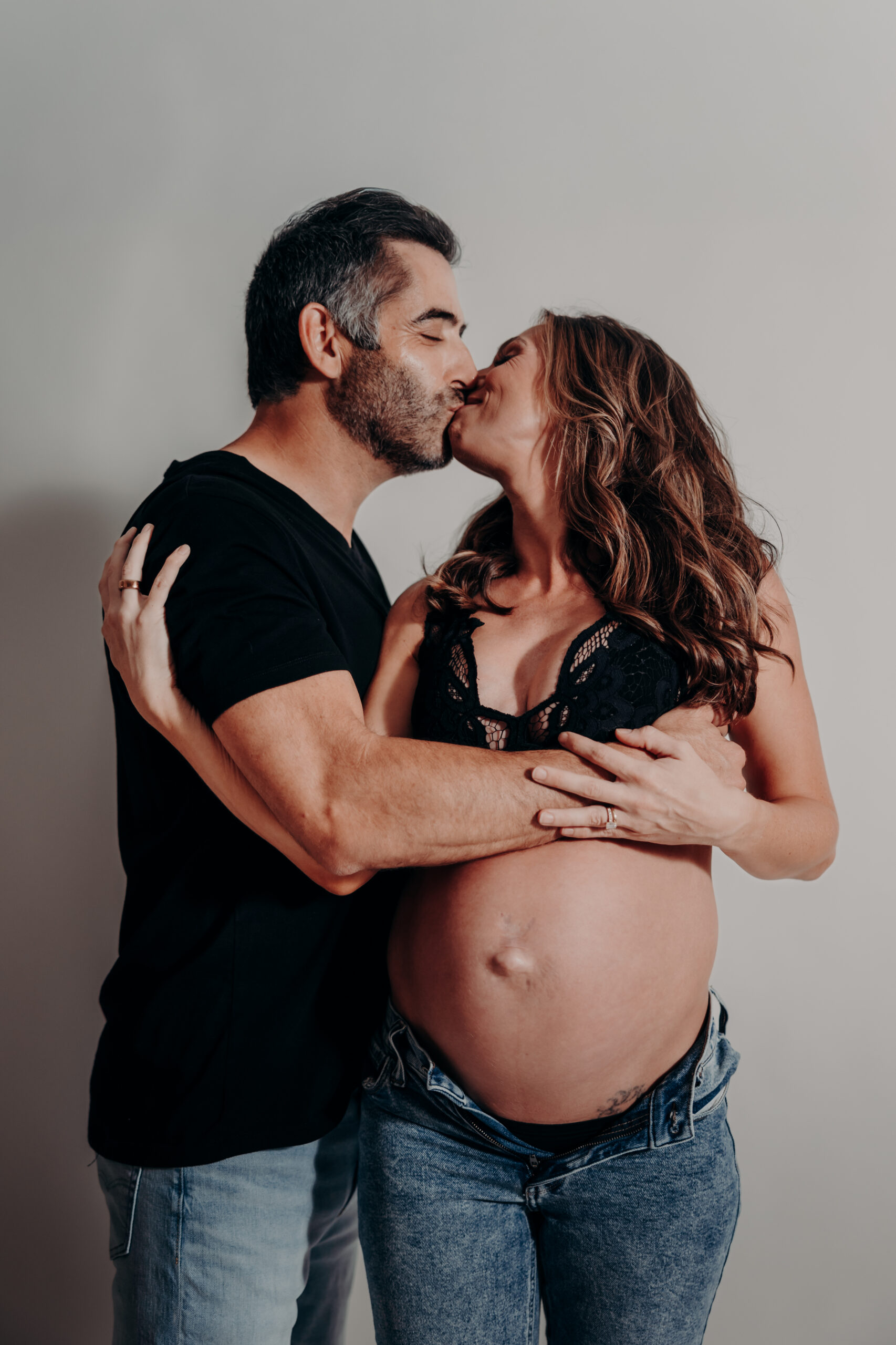 Studio maternity photographer Sarasota FL moody Angela Moon Photography