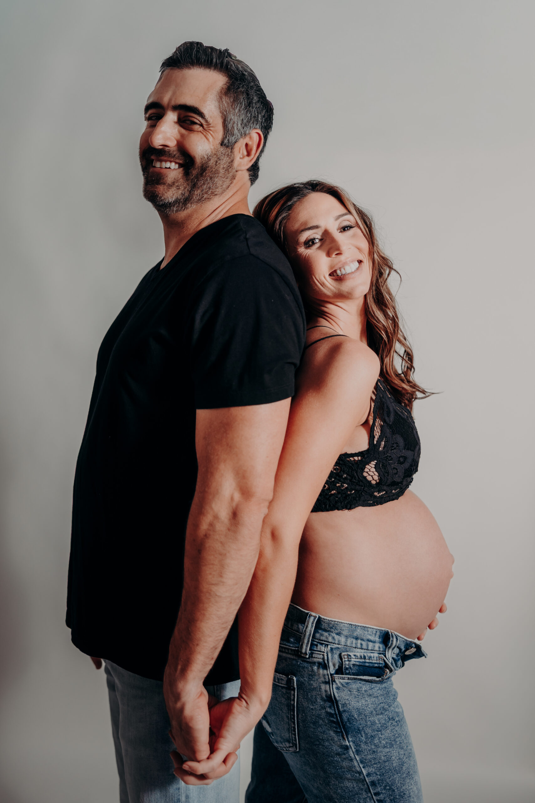 Studio maternity photographer Sarasota FL moody Angela Moon Photography
