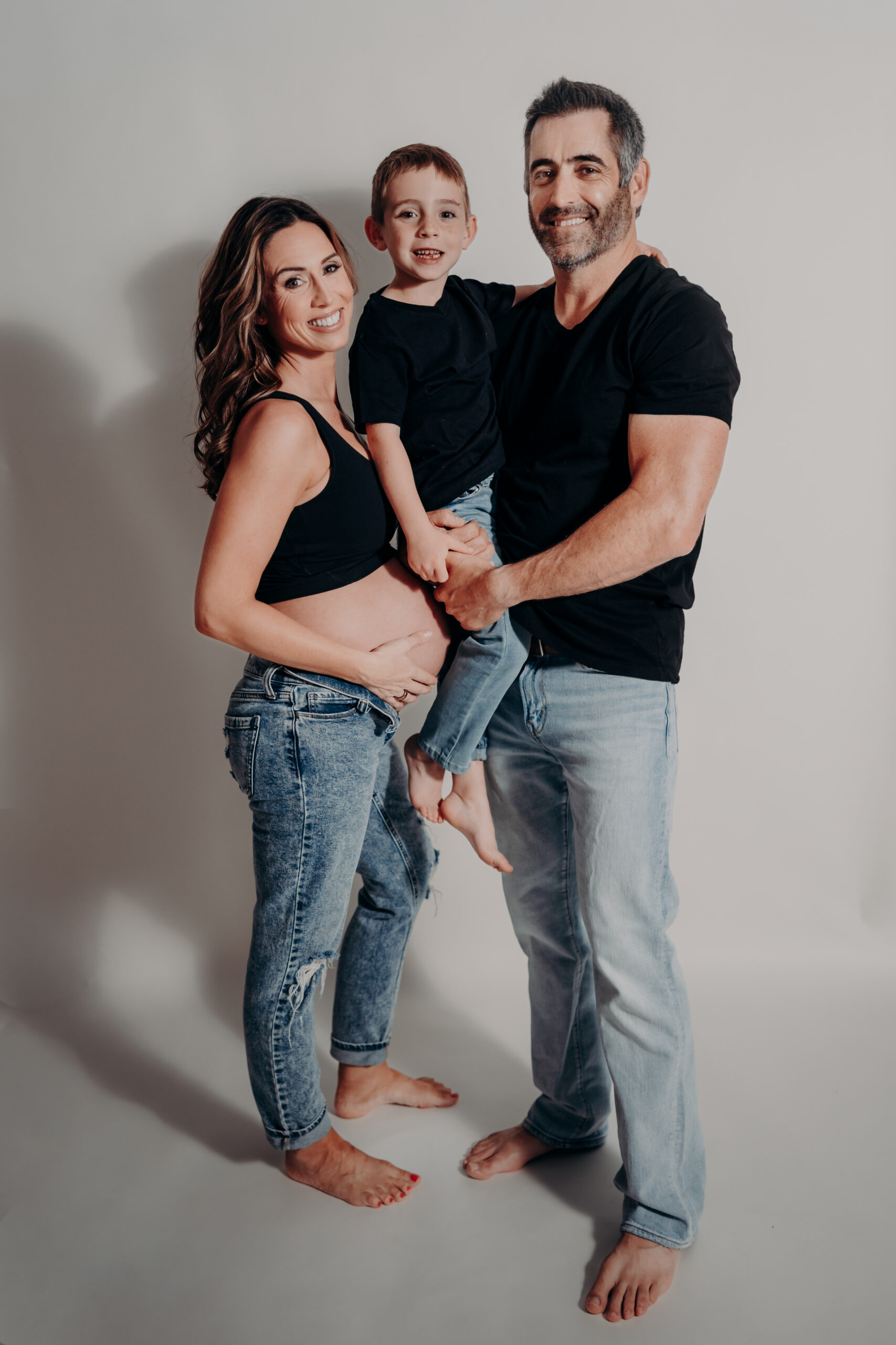 Studio maternity photographer Sarasota FL moody Angela Moon Photography