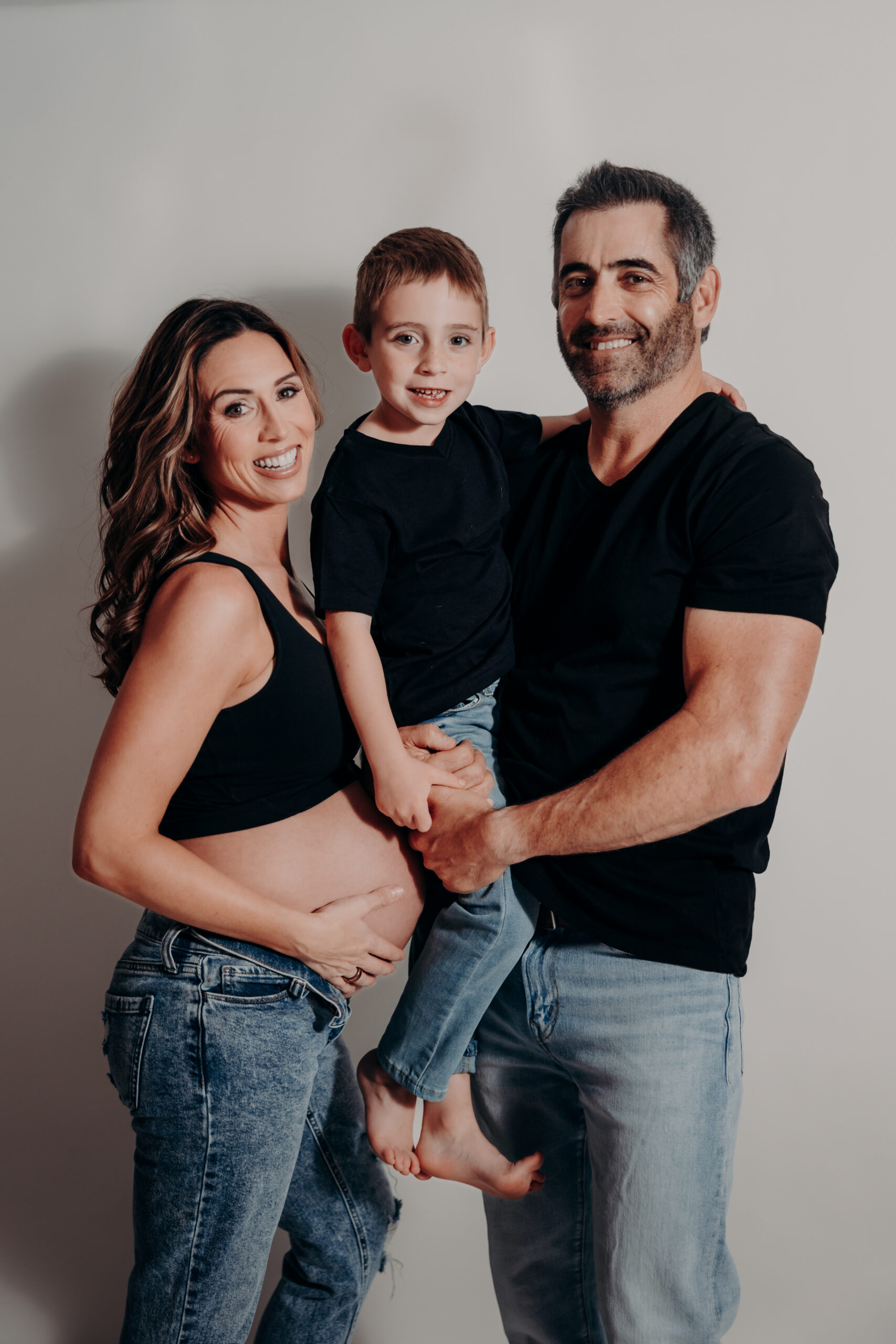 Studio maternity photographer Sarasota FL moody Angela Moon Photography