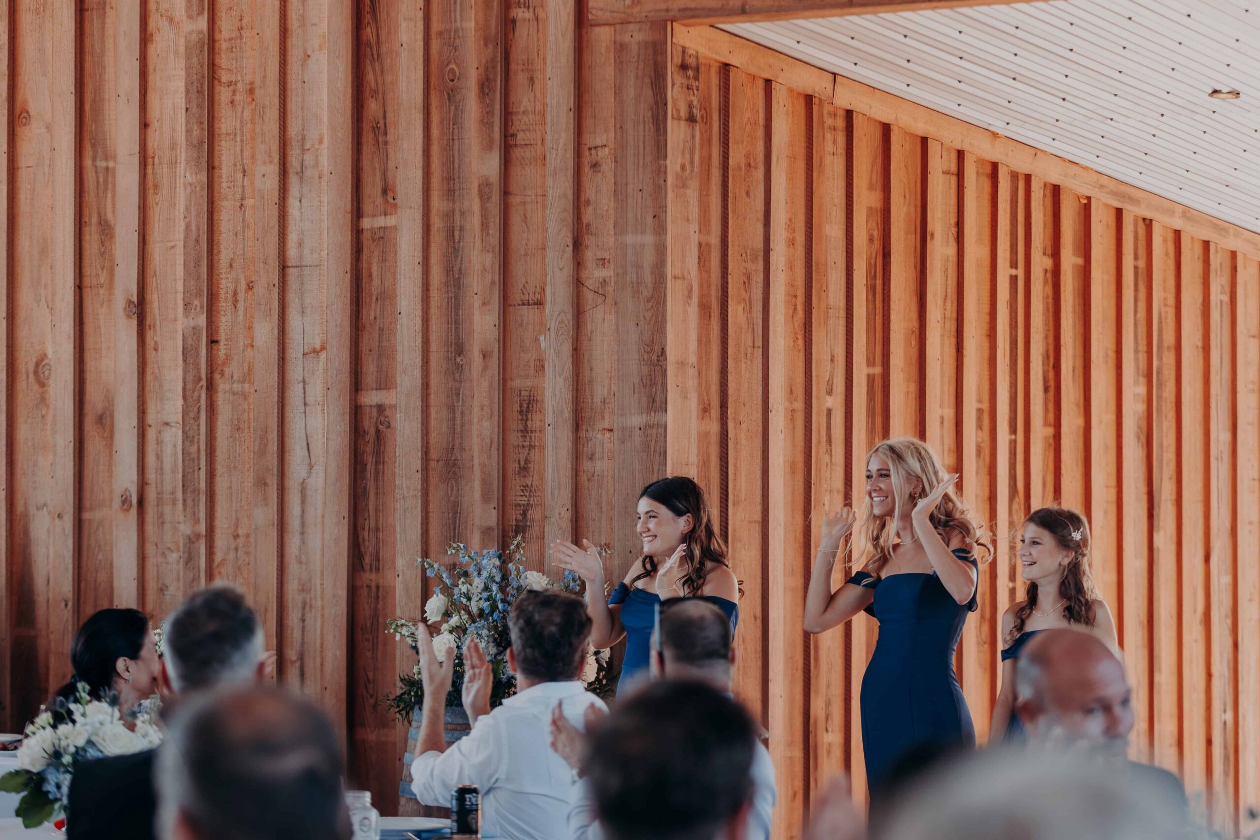 Daughters introduced at Brown's Grove Farm wedding reception grand entrance Parrish Florida