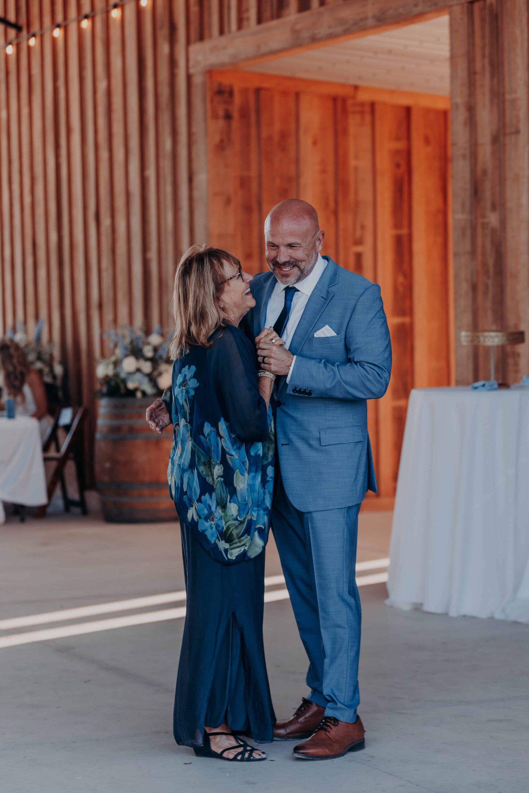 Mother son dance at Brown's Grove Farm wedding reception Parrish Florida