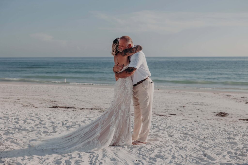 Family beach elopement photos Siesta Key Sarasota Florida