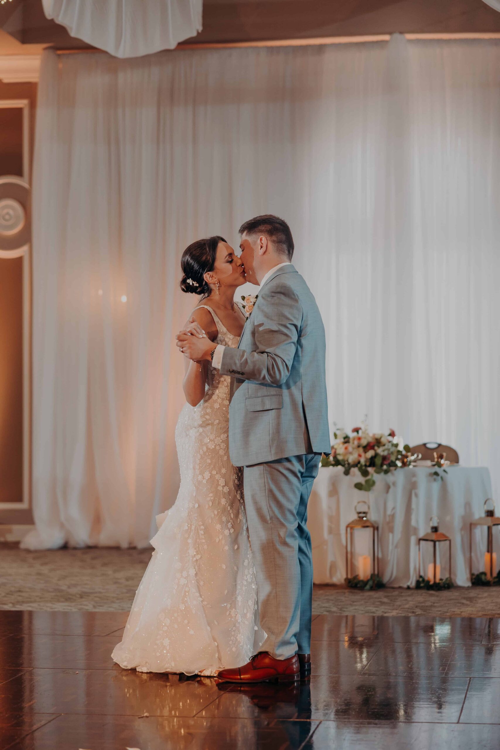 First dance of Brianna and Ryan Whitley at their Lakewood Ranch Golf and Country Club wedding reception