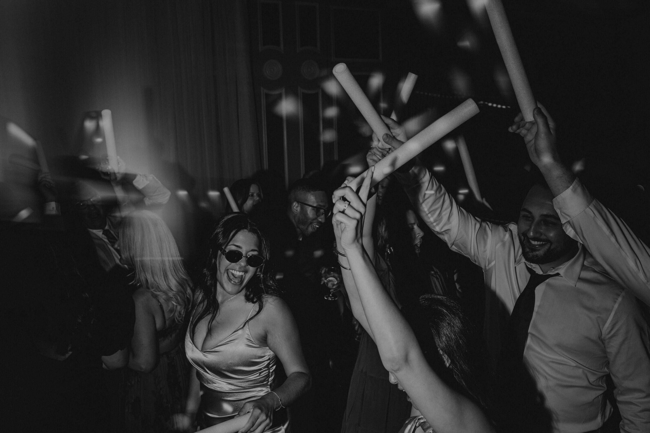 Joyful wedding reception party and dancing at Lakewood Ranch Golf and Country Club for Brianna and Ryan Whitley wedding in Lakewood Ranch Florida