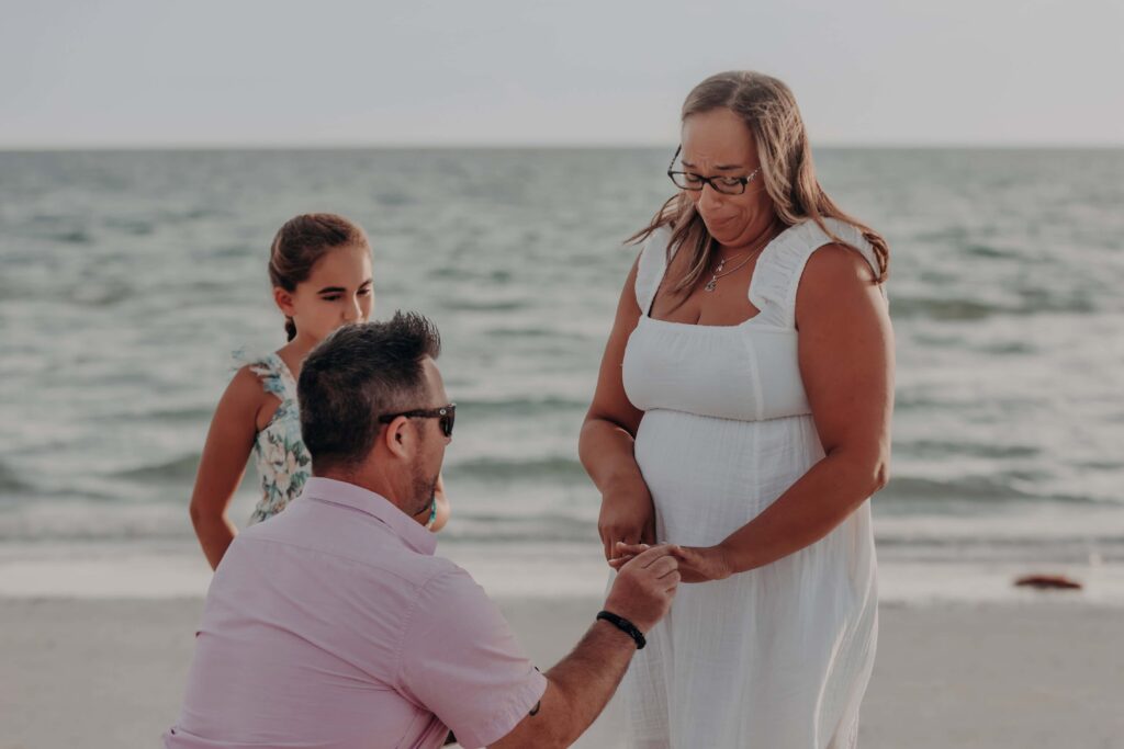 siesta key beach proposal engagement ring sarasota photographer