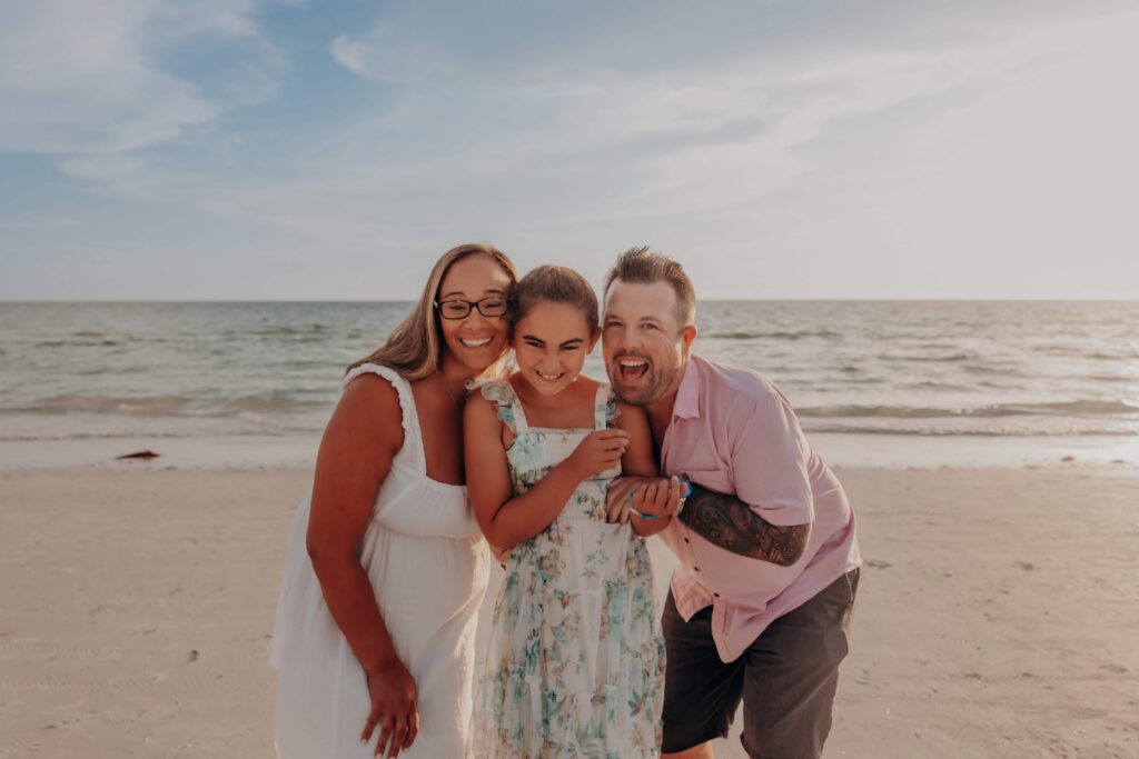 siesta key beach proposal family beach walk sarasota photographer