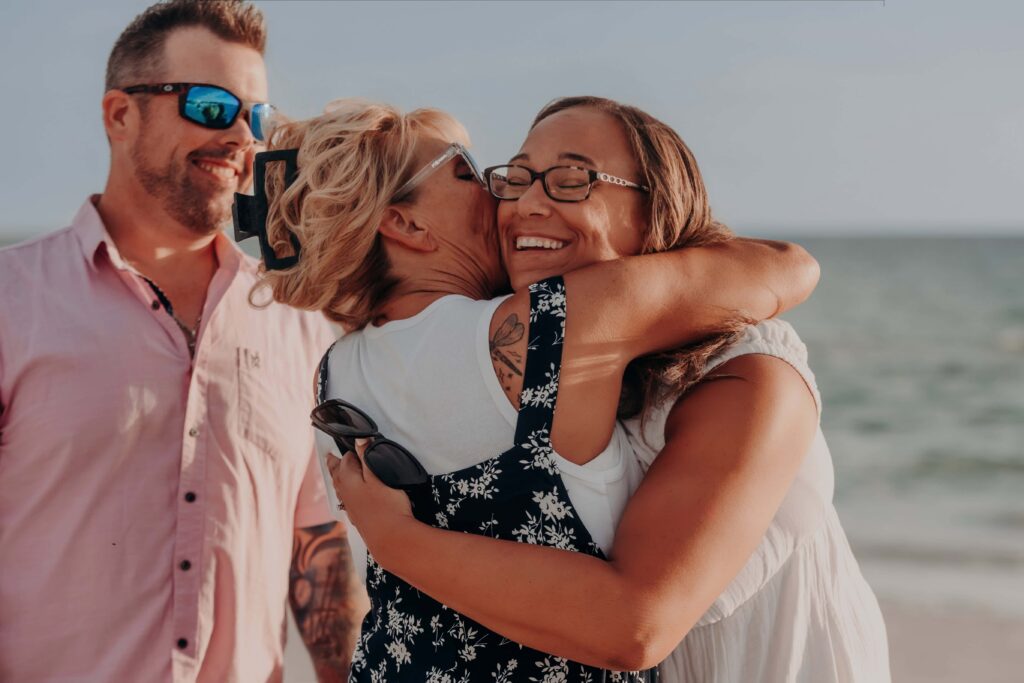 siesta key beach proposal family group portrait sarasota