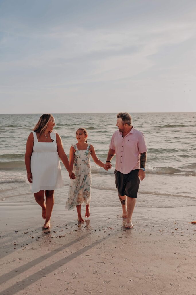 siesta key beach proposal father daughter beach walk sarasota