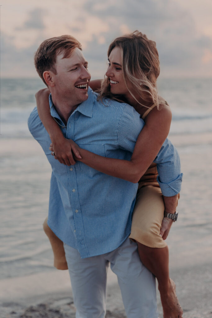 Michael and Regan celebrate their engagement on Longboat Key, FL