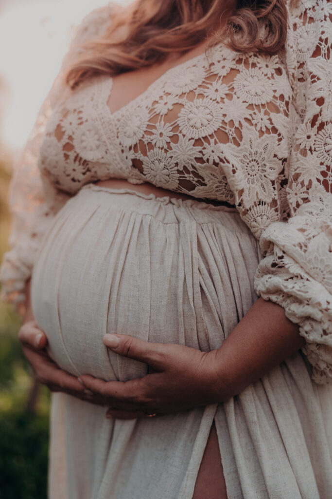 Kate glowing during her Sarasota maternity session