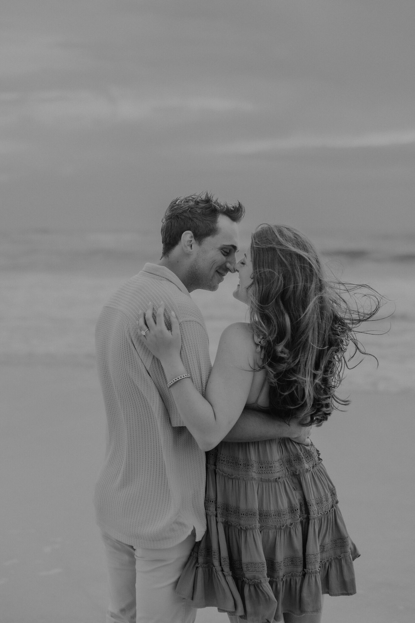 Candid proposal moment on the beach at Longboat Key Club (18)