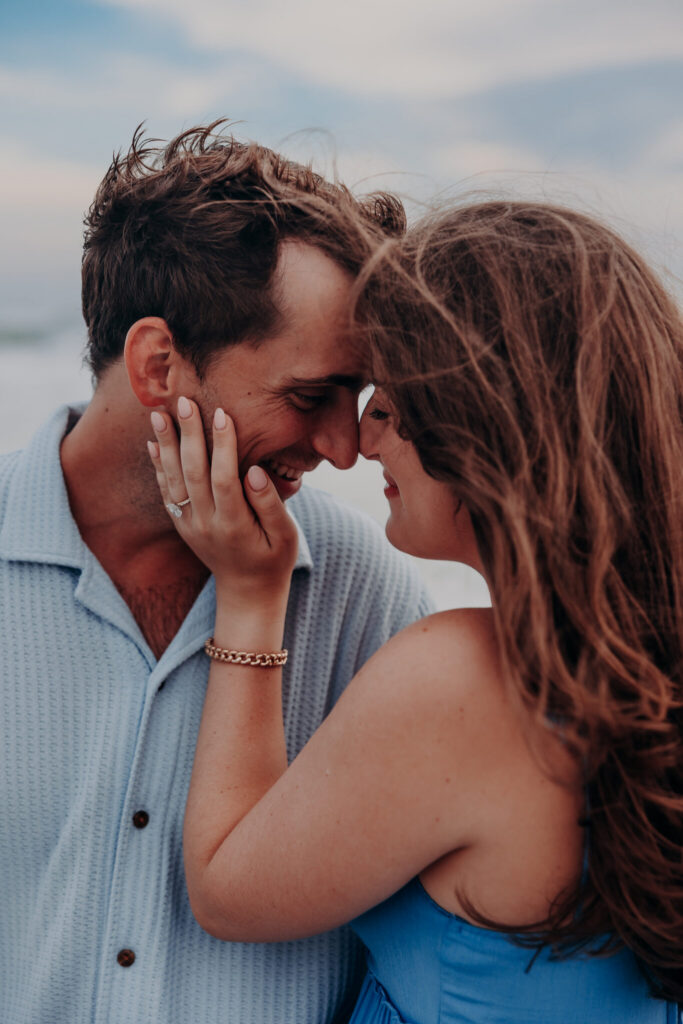 Candid proposal moment on the beach at Longboat Key Club (28)