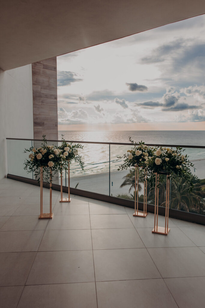 Storm clouds over the balcony ceremony at St. Regis Longboat Key (2)