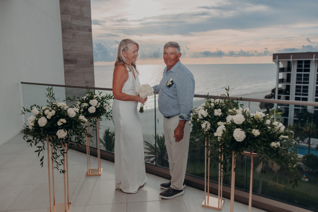 Guests celebrating during an intimate St. Regis Longboat Key elopement (8)