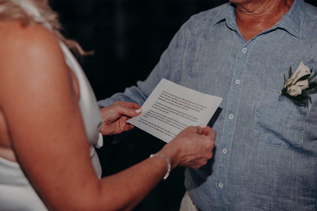Candid moment during a St. Regis Longboat Key elopement ceremony (14)