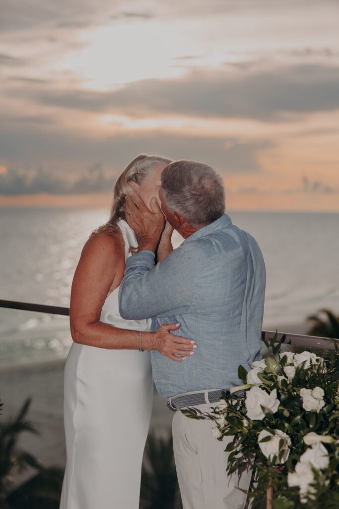 Sunset and rainbow after the storm during a Longboat Key elopement (25)