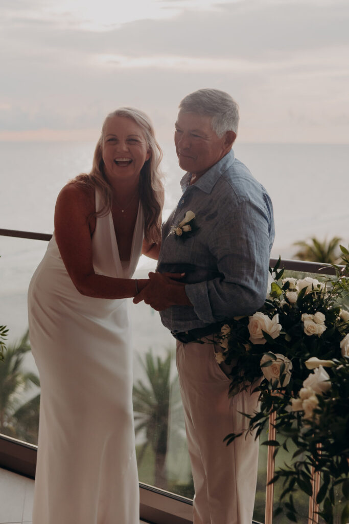 Guests celebrating during an intimate St. Regis Longboat Key elopement (28)