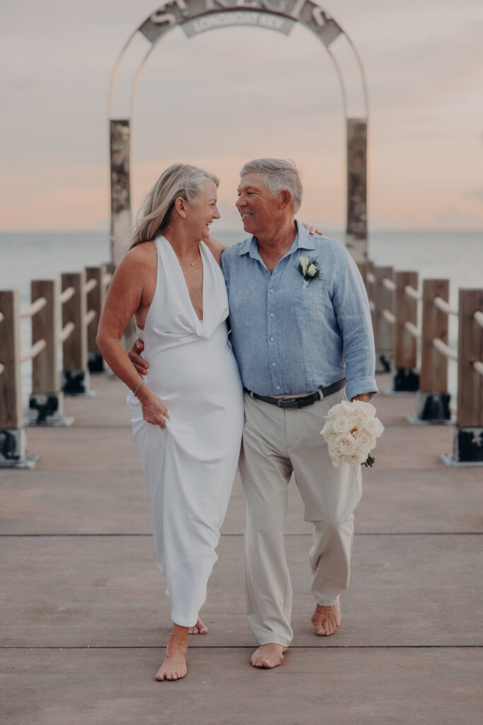 Sunset and rainbow after the storm during a Longboat Key elopement (35)
