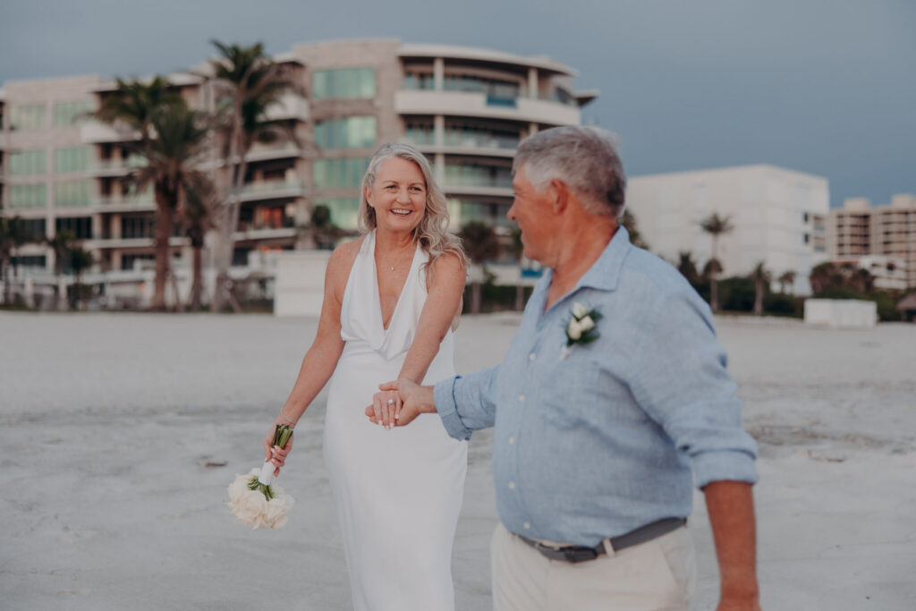 Guests celebrating during an intimate St. Regis Longboat Key elopement (38)