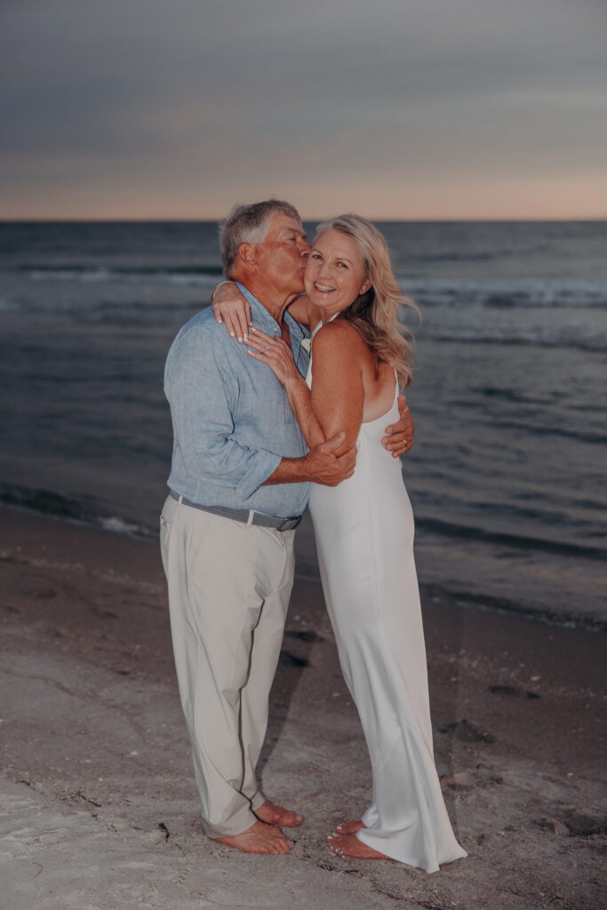 Candid moment during a St. Regis Longboat Key elopement ceremony (44)