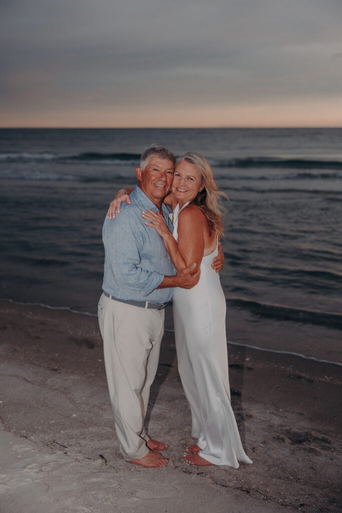 Sunset and rainbow after the storm during a Longboat Key elopement (45)